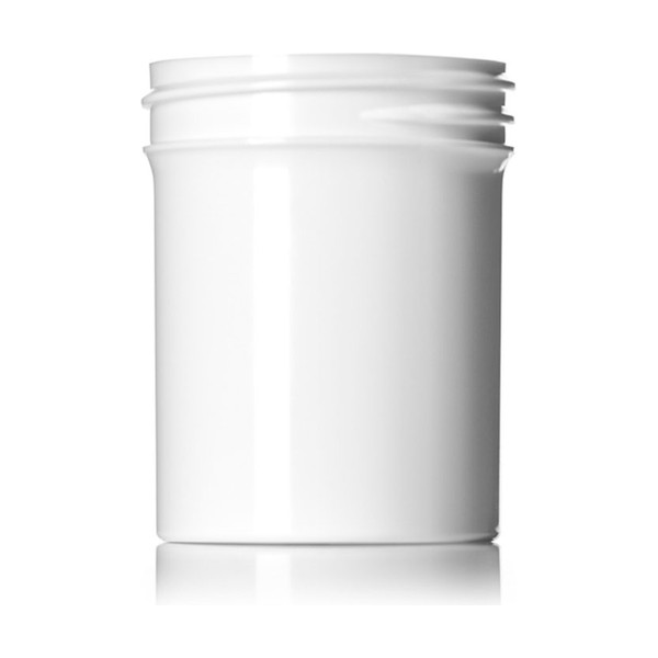 2 oz White PP Single Wall Jar