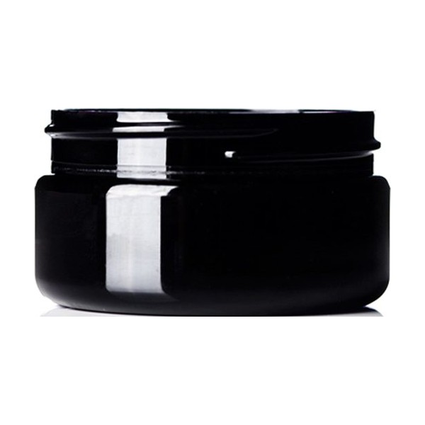 2 oz Black PET Single Wall Jar
