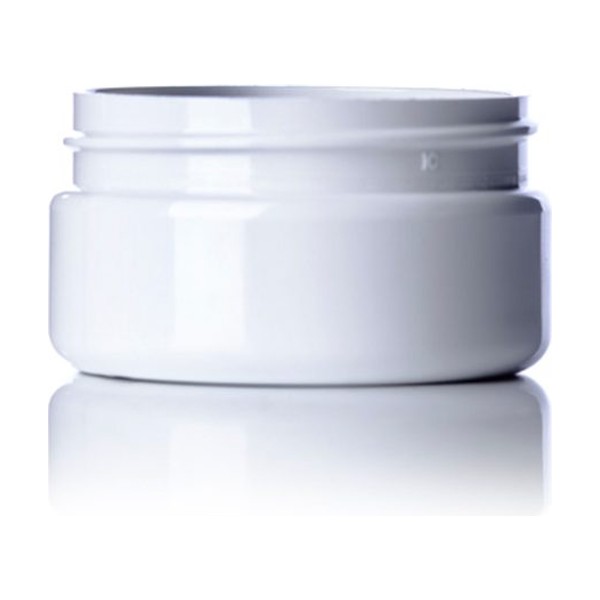 2 oz White PET Single Wall Jar
