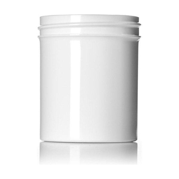 4 oz White PP Single Wall Jar