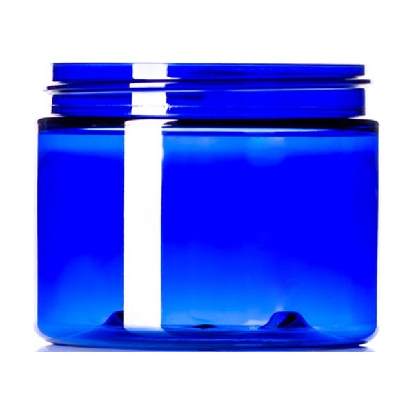 6 oz Blue PET Single Wall Jar
