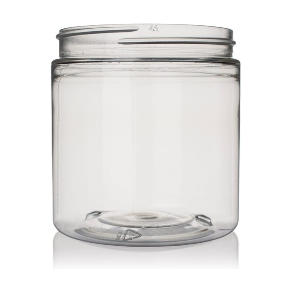 8 oz Clear PET Single Wall Jar