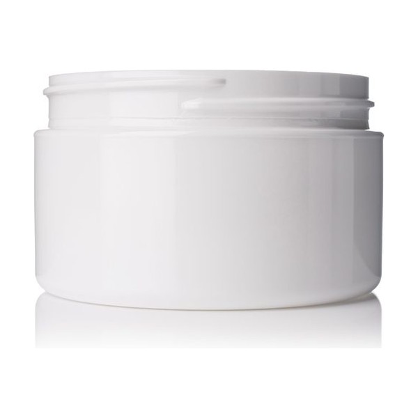 4 oz White PET Single Wall Jar