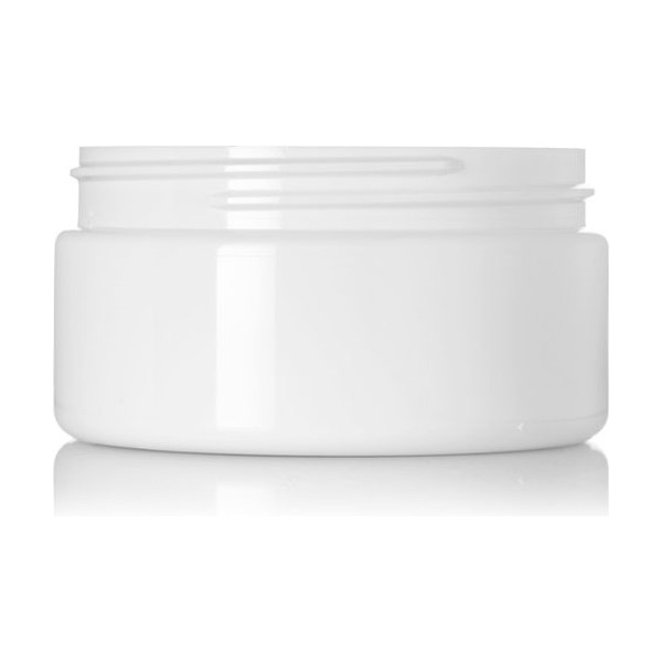 8 oz White PET Single Wall Jar