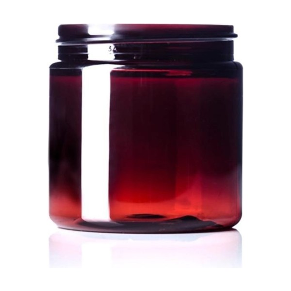 4 oz Amber PET Single Wall Jar