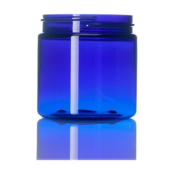 4 oz Blue PET Single Wall Jar