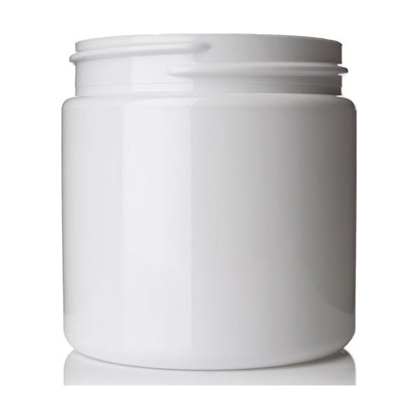 4 oz White PET Single Wall Jar