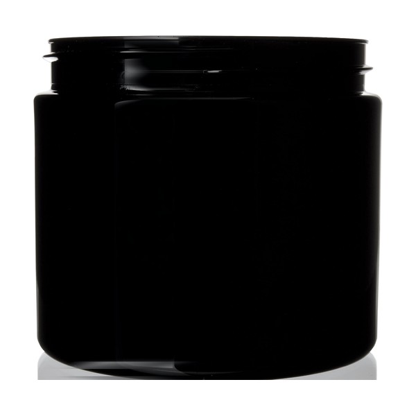 16 oz Black PET Single Wall Jar