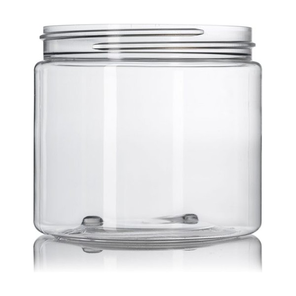16 oz Clear PET Single Wall Jar
