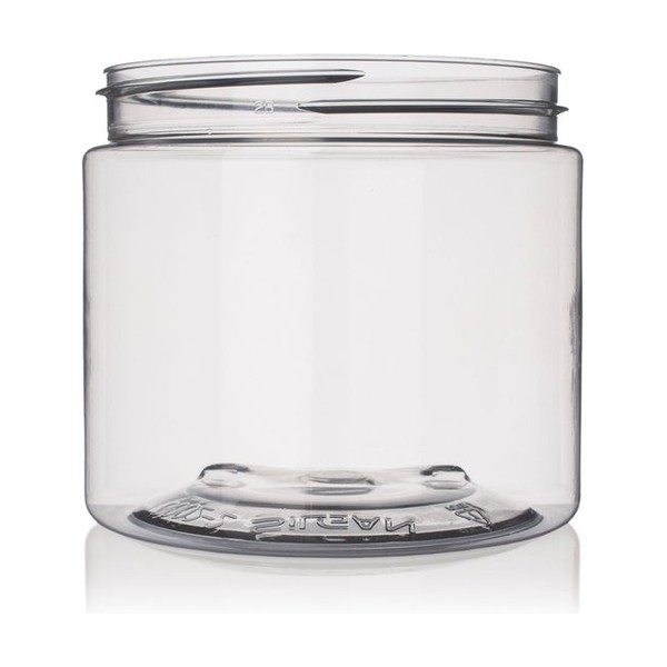 16 oz Clear PET Single Wall Jar