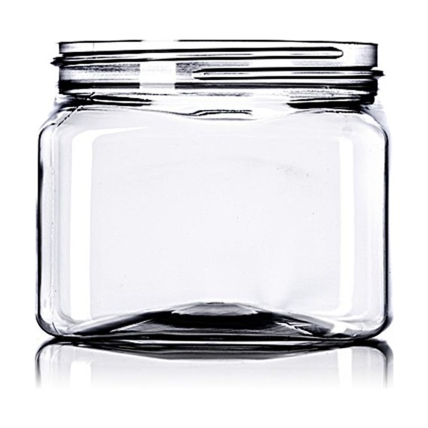16 oz Clear PET Single Wall Jar