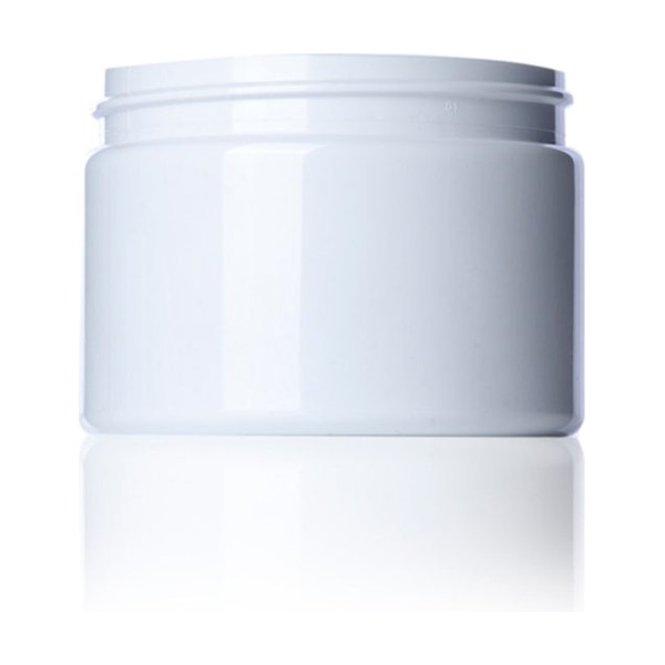 12 oz White PET Single Wall Jar