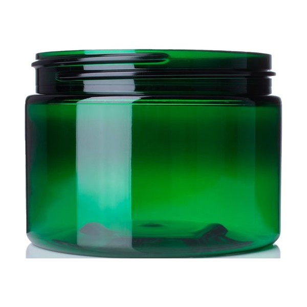 12 oz Green PET Single Wall Jar