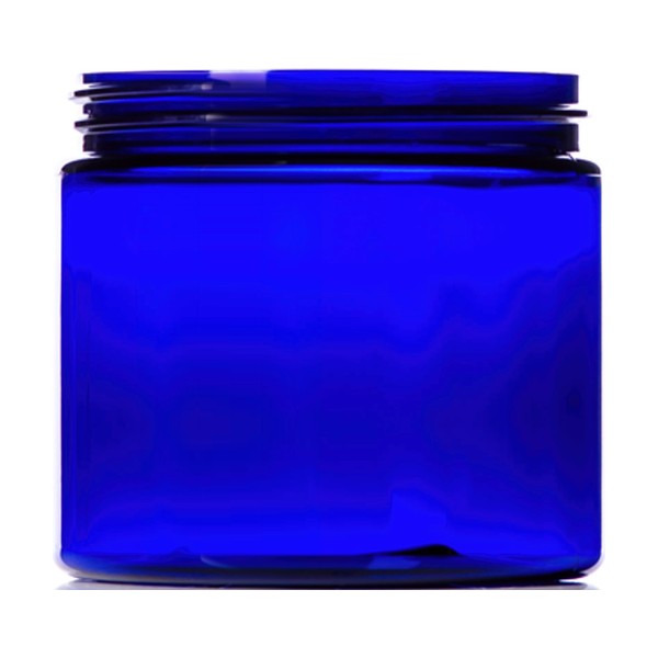 16 oz Blue PET Single Wall Jar