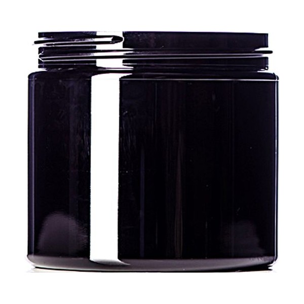 16 oz Black PET Single Wall Jar