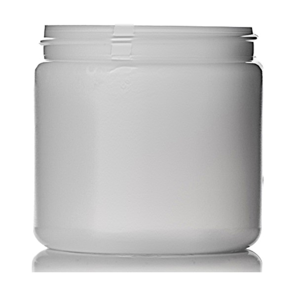 16 oz Natural HDPE Single Wall Jar