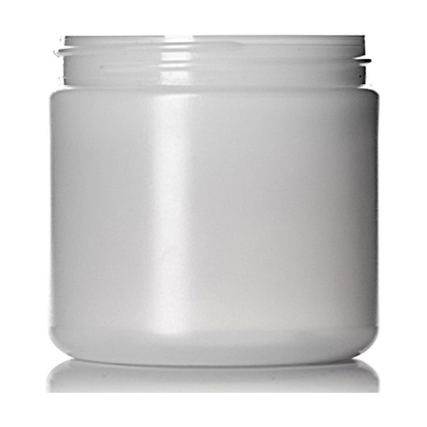 16 oz Natural HDPE Single Wall Jar