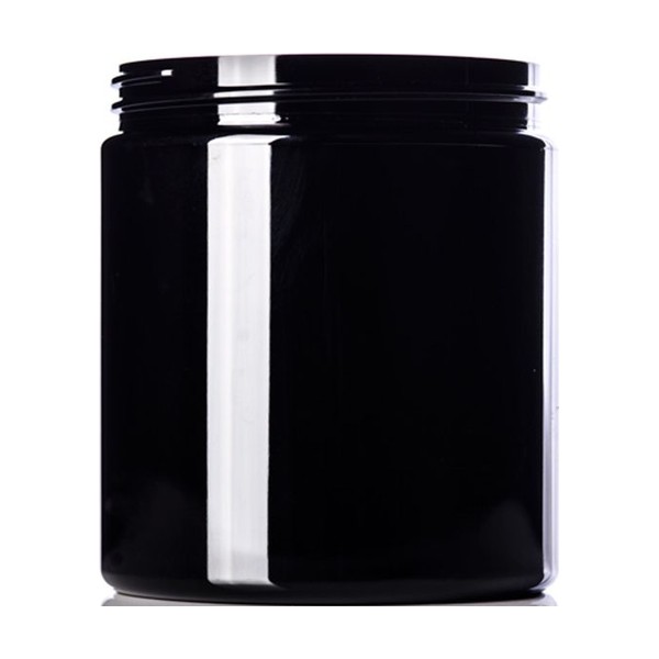 19 oz Black PET Single Wall Jar