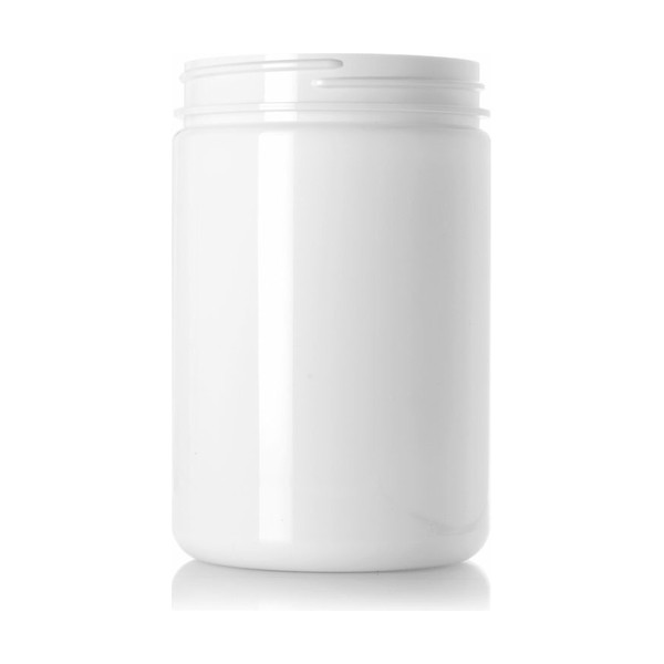 25 oz White PET Single Wall Jar
