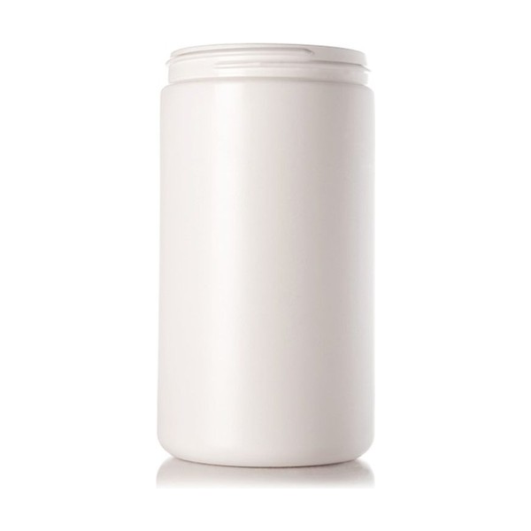 32 oz White HDPE Single Wall Jar