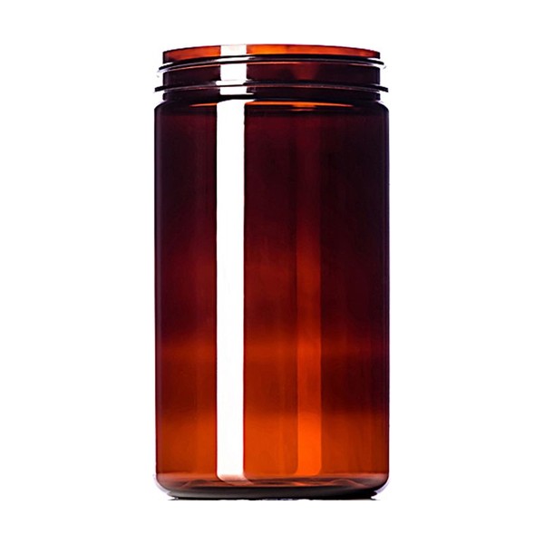 32 oz Amber PET Single Wall Jar