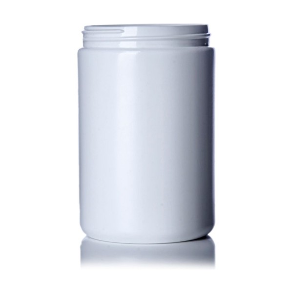25 oz White HDPE Single Wall Jar