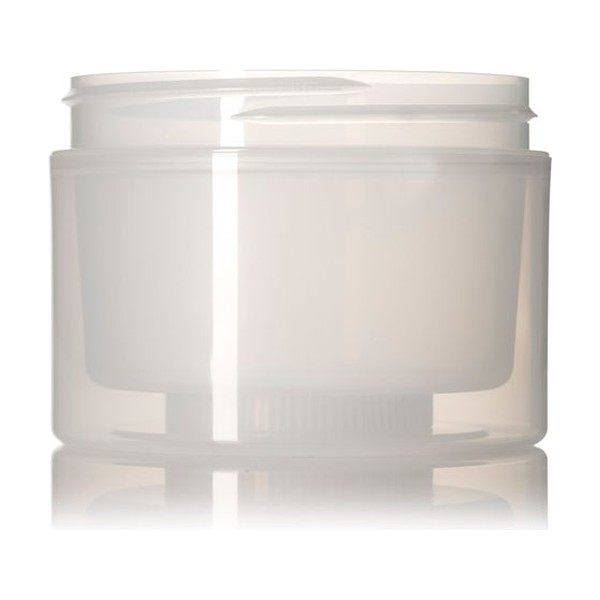 8 oz Natural PP Double Wall Straight Base Jar