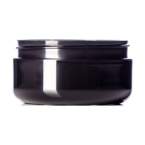 4 oz Black PP Double Wall Round Base Jar