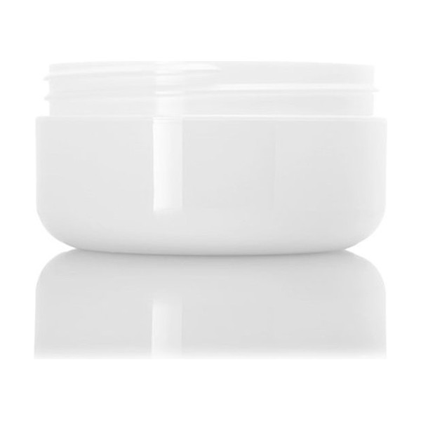 4 oz White PP Double Wall Round Base Jar