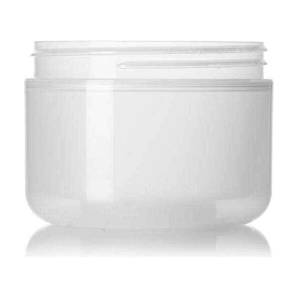 8 oz Frosted PP Double Wall Round Base Jar