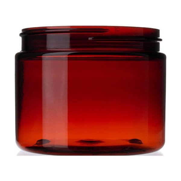 6 oz Amber PET Single Wall Jar