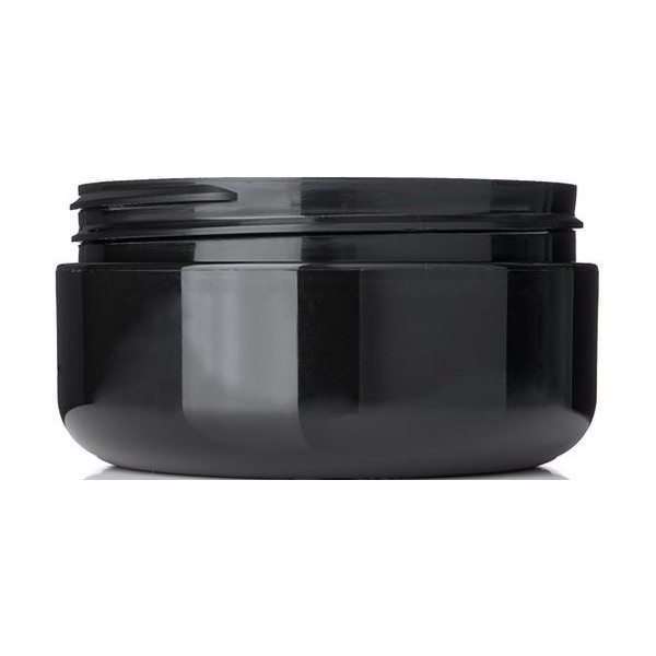 2 oz Black PP Double Wall Round Base Jar
