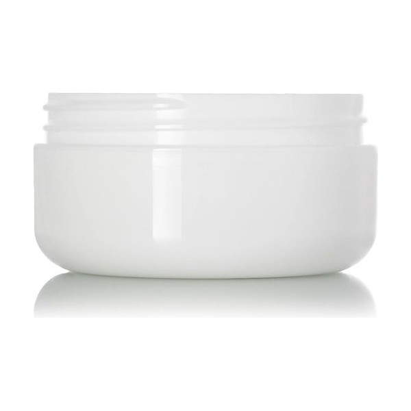 2 oz White PP Double Wall Round Base Jar