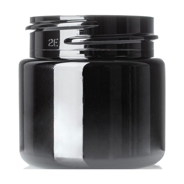 1 oz Black PET Single Wall Jar