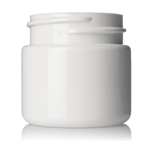 1 oz White PET Single Wall Jar
