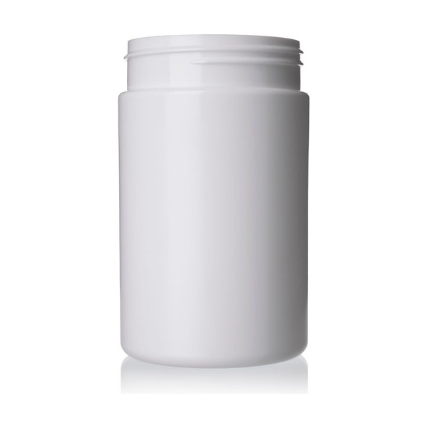 10 oz White HDPE Single Wall Jar