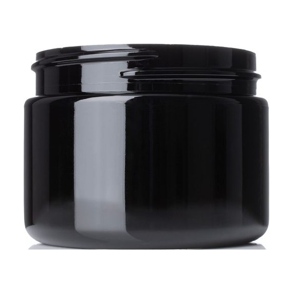 3 oz Black PET Single Wall Jar
