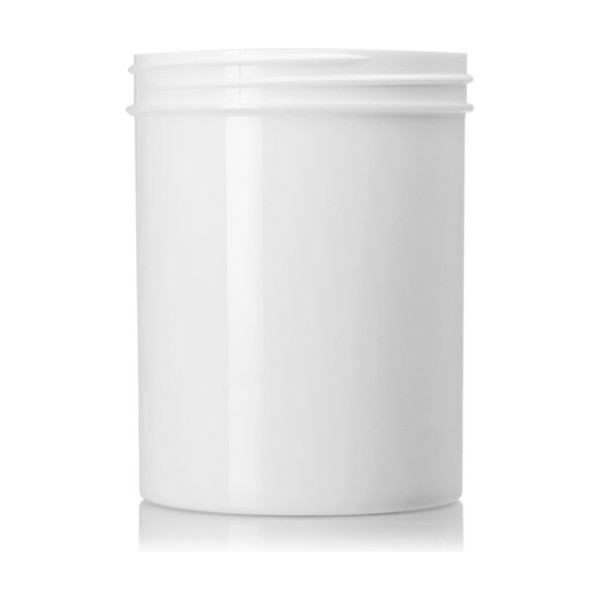 8 oz White PP Single Wall Jar