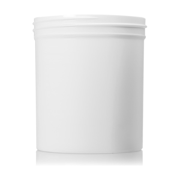 16 oz White PP Single Wall Jar
