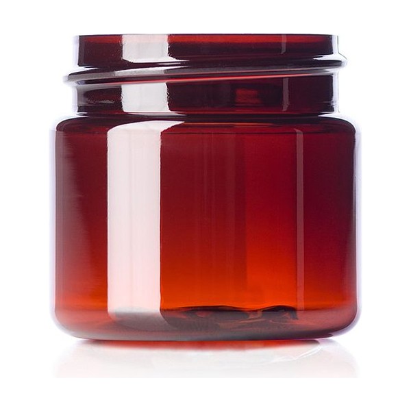 1 oz Amber PET Single Wall Jar