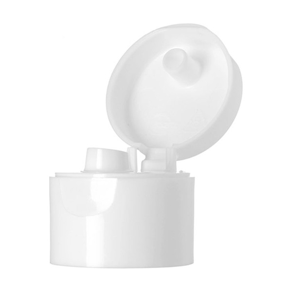 28-410 White PP Flip Top Cap