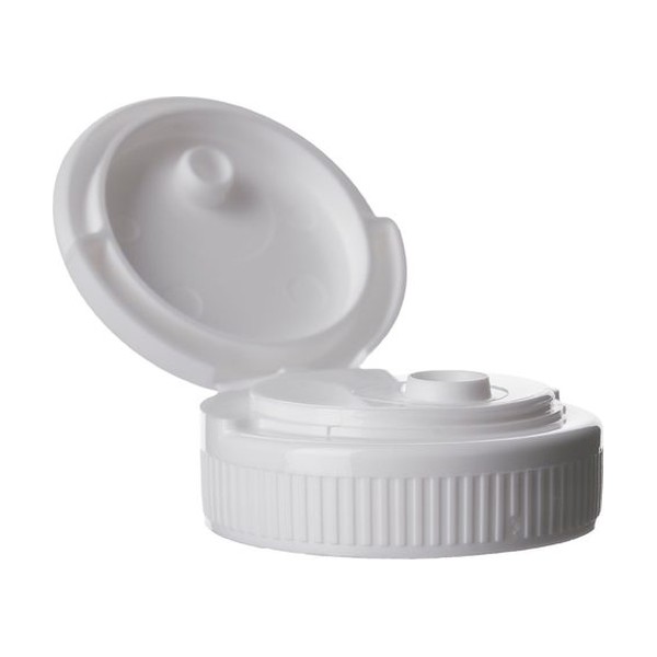 38-400 White PP Flip Top Cap