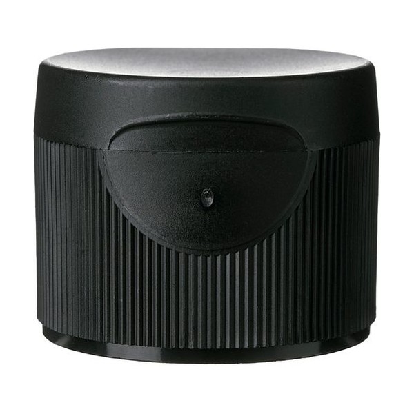 24-410 Black PP Flip Top Cap