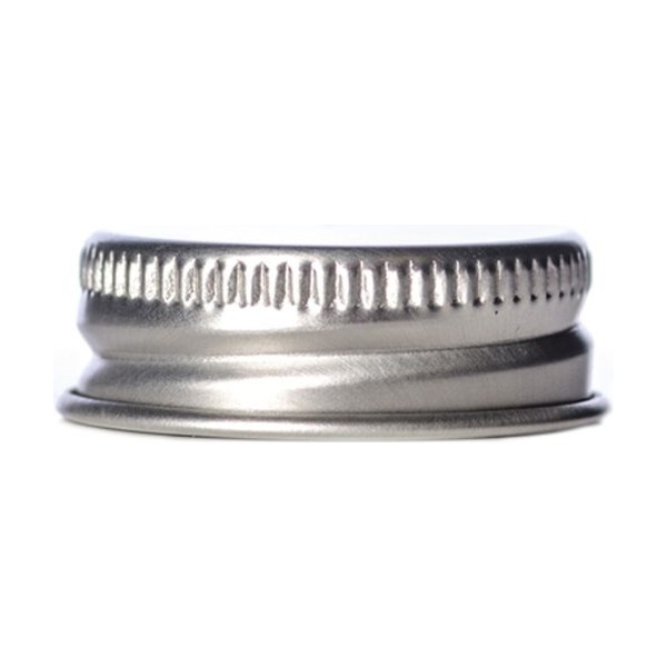 28-400 Silver Metal Aluminum CT Cap