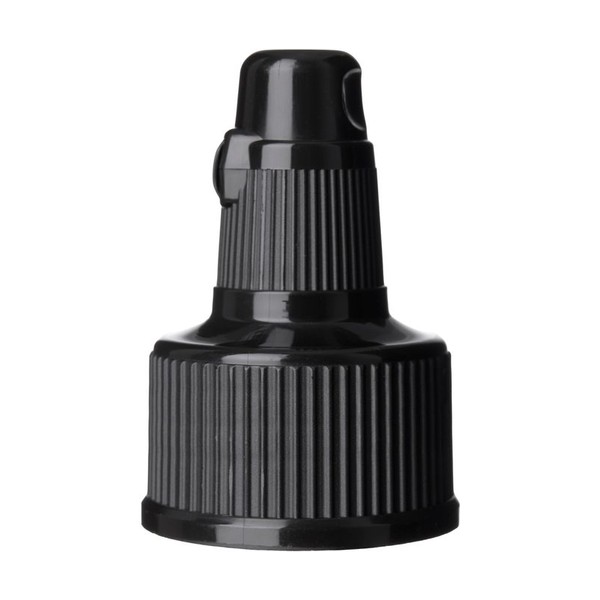 28-410 Black PP Flip Top Cap