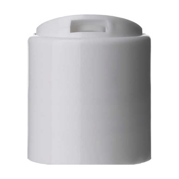 24-410 White PP Disc Top Cap