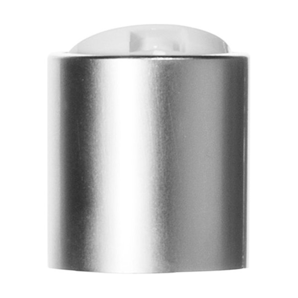 20-410 Silver Plastic/Metal Disc Top Cap