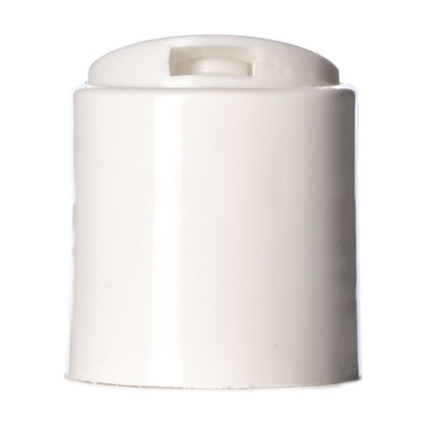 24-410 White PP Disc Top Cap