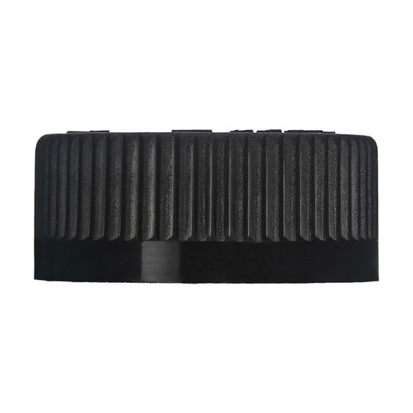 33-400 Black PP CT Lid Smooth And Ribbed