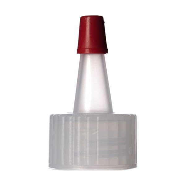20-410 Natural/Red LDPE Spouted Cap